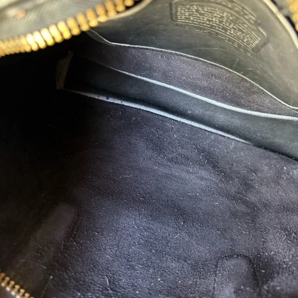 Coach Black Leather Satchel Briefcase
